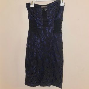 Blue lace dress